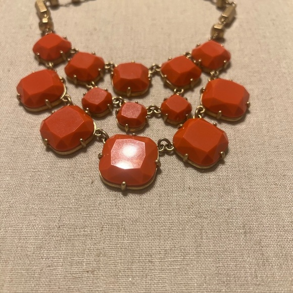 Stella & Dot Coral Bib Necklace - Picture 13 of 13